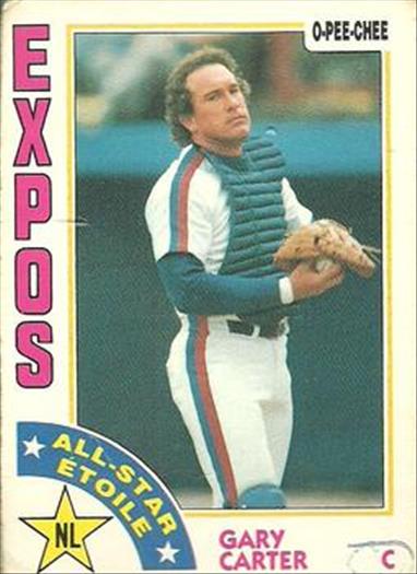 1984 O-Pee-Chee Baseball Cards 393     Gary Carter AS